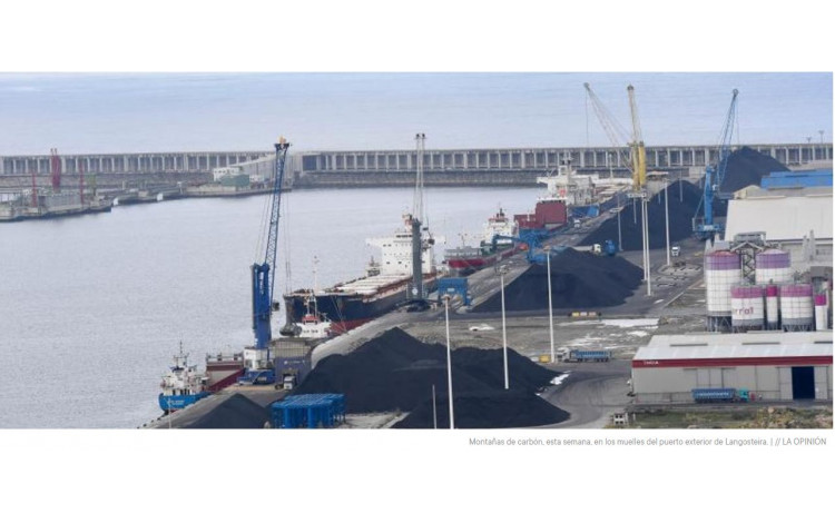Langosteira becomes with the war a logistics node to redistribute coal to Europe