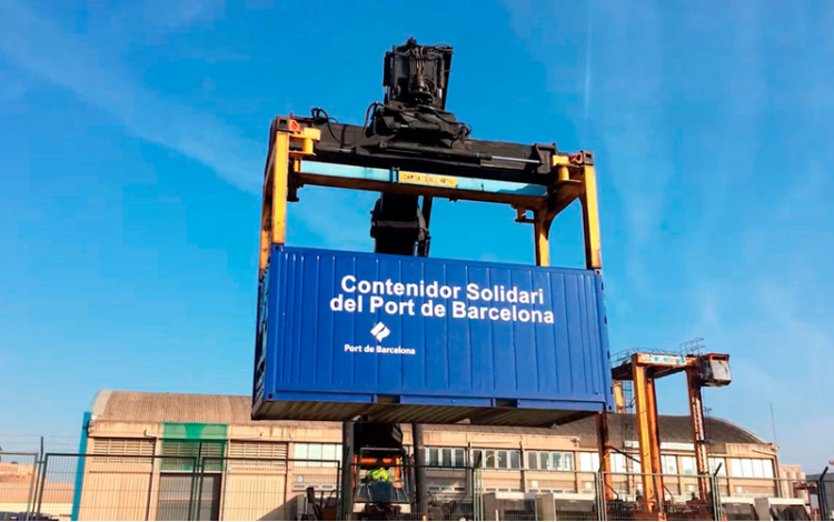 The Port of Barcelona turns to help those who need it most