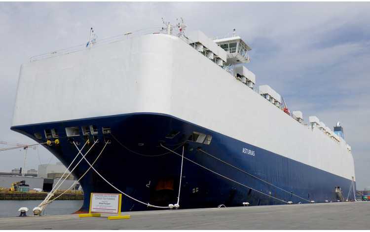 Suardiaz adds the Asturias car carrier to its fleet to operate on the Atlantic corridor